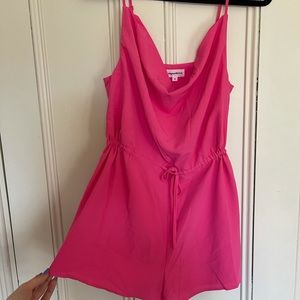 Superdown Hot Pink Romper Never Worn
